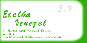 etelka venczel business card